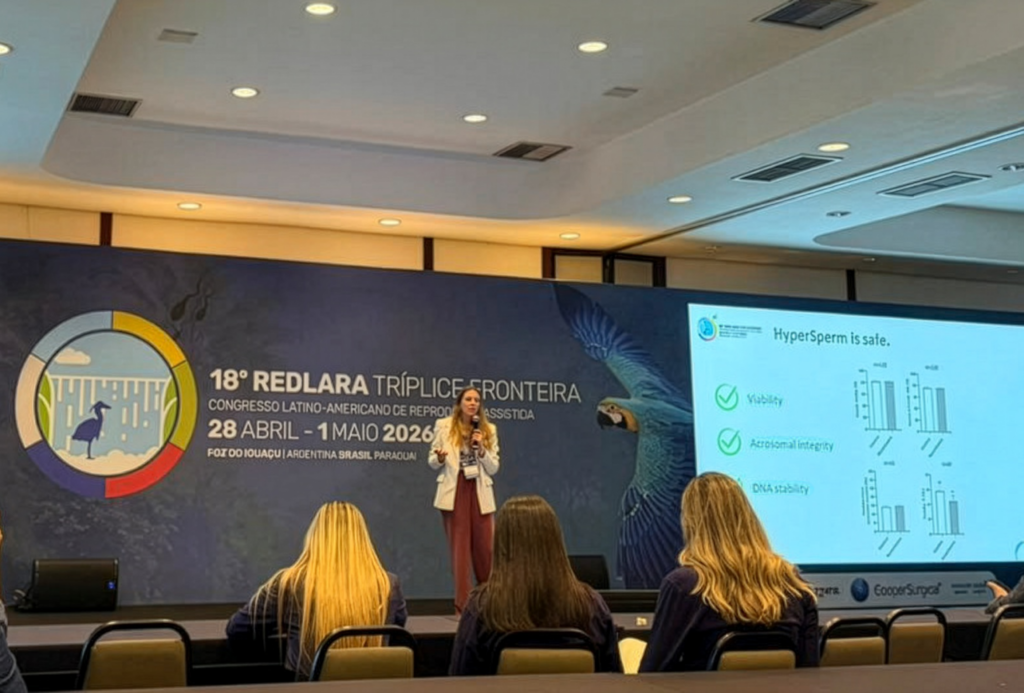 Fecundis presenting HyperSperm clinical data at REDLARA 2026 in Foz do Iguaçu