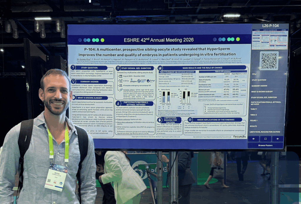 HyperSperm clinical data presented by Fecundis at ESHRE 2026 in London